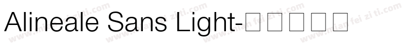 Alineale Sans Light字体转换